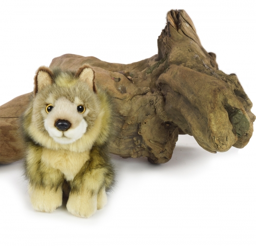 Wolf (Welpe) sitzend 18 cm